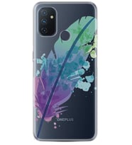 Kılıfland One Plus Nord N10 Kılıf Silikon Resimli Kapak Watercolor Leaf Stok 108