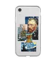 Iphone XR Uyumlu Van Gogh ve Sanatsal Tablolar Tasarımlı Şeffaf Telefon Kılıfı