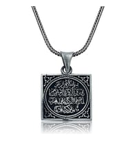 Nazar Duası 925 Ayar  Gümüş Erkek Kolye