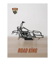 Harley Road King Masa Dekoru – Klasik Cruiser Motor Figürü/Silüeti