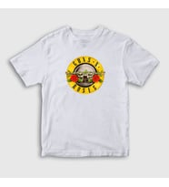Presmono Unisex Çocuk Beyaz Logo Guns N' Roses T-Shirt 58407tt (Beyaz)