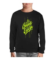 Billie Eilish - Paint Siyah Çocuk Sweatshirt