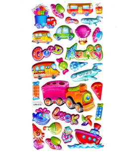 Sticker Kabartmalı Stiker Defter, Planlayıcı Etiket (limlra-012)-17x9cm- Taşıt Partisi