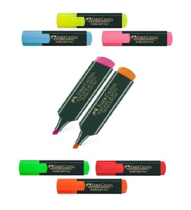 Fosforlu Kalem Pembe Turuncu İşaret Kalem Faber Castell 1548 Texliner Tüm Renkler 2 Adet