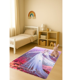 Modern Dijital Baskı Kaymaz Taban Çocuk ve Genç Odası Halısı H0983