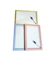 Ant Renkli Çerçeve Yazı Tahtası 30x40 cm (Beyaz)