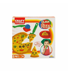 Mulvxurg  Urg02 Crafy Çılgın Pizza Oyun Hamuru Seti 200 G 10 Parça (Mulvix)