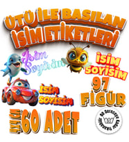 Kıyafet Etiketi - Okul Kıyafet Kumaş Etiketi Kreş Anaokulu İlkokul Kıyafet Kumaş Etiketi Set01