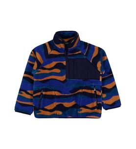 Civil Boys Karışık Dalga Desenli 6-9 Yaş Sweatshirt - Mavi