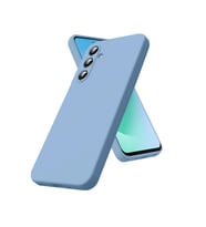 Samsung Galaxy S25 FE Kılıf Biye Yumuşak Silikon Case (Mavi)