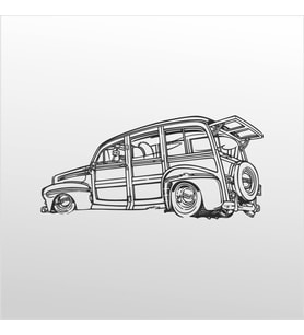 Folyo Sticker Klasik Araba ADKPQUY706 160cm Uzunluk