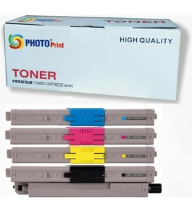 Photo Print ® Okı C332 / MC363 C332DN / C332DNW / MC363 / MC363DN / MC363DNW 4 Renk Ithal Muadil Toner Seti 3.500 Syf Renkli (Çok Renkli)