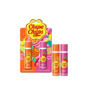 Chupa Chups Lip Balm 2 li Dudak Bakım Kremi 4gr - Çilek Ve Portakal (Çok Renkli)