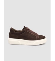 MonaMae %100 Hakiki Süet Deri Kahverengi Kadın Sneaker