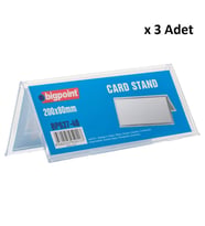 Bigpoint Kart Standı Çift Taraflı 200x80mm x 3 Adet