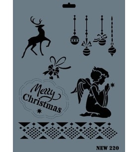 Rich New Seri N-220 Stencil 35x25 cm