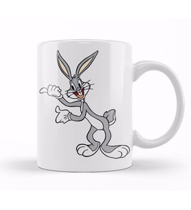 Bugs Bunny Tavşan Çizgi Film Kupa Bardak Porselen