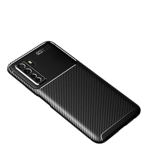 Huawei P40 Lite 5G Kılıf Esnek Soft Karbon Tasarım Legion Serisi (Siyah)