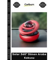 #OtoKoku Güneş Enerjili Kristal Küre 3D Galaksi Tasarım Dekoratif Solar 360° Dönen Araba Kokusu