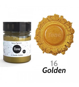 Resinin Tone Powder Golden Epoksi Toz Sedef Renk Pigmenti 100 ml