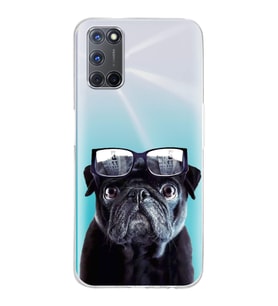 PrintiFy Oppo A52 ile Uyumlu Köpek 3 Kamera Korumalı Şeffaf Kılıf