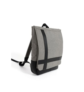 Erkek Sırt Çantası 35*22 Cm Kanvas Kumaş Laptop Bölmeli Business Sırt Çantası Okul Çantası Mega Bag (Gri)