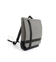 Erkek Sırt Çantası 35*22 Cm Kanvas Kumaş Laptop Bölmeli Business Sırt Çantası Okul Çantası Mega Bag (Gri)