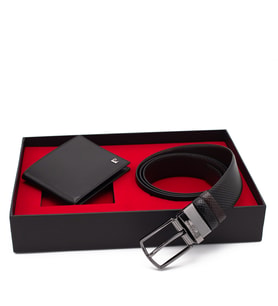 Pierre Cardin Çift Yönlü Deri Kemer & Cüzdan İkili Set PCCİFT04SK-3664F2I