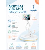 Eller Serbest Kullanım Sağlayan Ayarlanabilir Telefon Standı