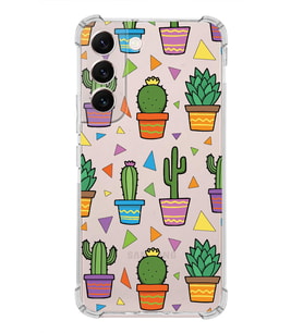 PrintiFy Samsung Galaxy S22 Uyumlu Water Color 4 Baskılı Şeffaf Köşe Korumalı Antişok Kılıf