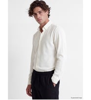 LCW Vision Beyaz Slim Fit Dokulu Erkek Gömlek