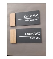 Meşe Serisi Pleksi Wc Yönlendirme Seti