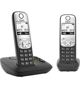 Gigaset A690A Duo 2 Ahizeli Telesekreterli Telsiz Telefon (Siyah)