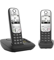 Gigaset A690A Duo 2 Ahizeli Telesekreterli Telsiz Telefon (Siyah)