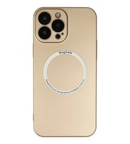 Newface Apple iPhone 13 Pro Kılıf Jack Magneticsafe Lens Silikon - Gold