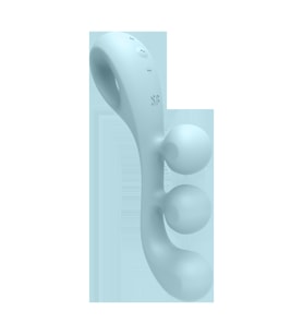 3 Bölgeye Aynı Anda Etki Edebilen Tri Ball 2 Light Blue Güçlü Titreşimli G-spot Vibratör