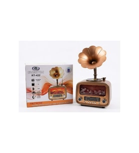 Everton Rt-422 Bluetooth Fm-Usb-Tf-Aux Şarjlı Nostaljik Radyo Gramafon (Alev Ambiyans Işığı)