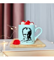 K. Atatürk Tasarımlı Yeşil Türk Kahvesi Fincanı