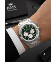 RMS Romanson Premium Erkek Kol Saati Çelik Kordon 5 ATM Su Geçirmez Fonksiyonel Kadran AG1496.19