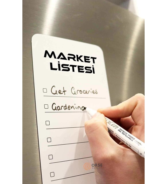 Shopping List Buzdolabı Planlayıcı - Kalem Hediyeli