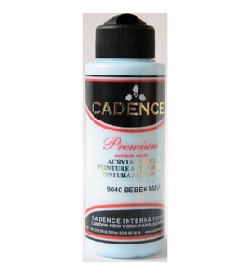 Cadence Premium Akrilik Boya 120 ml. 9040 Bebek Mavi 
