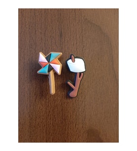 Odaburada Terlik Süsü-Terlik Tokası Mickey 4'lü Set