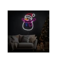 Kardan Adam Figürlü Neon Tabela