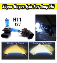 H11 Beyaz Işık Far Ampulü 12V 100W