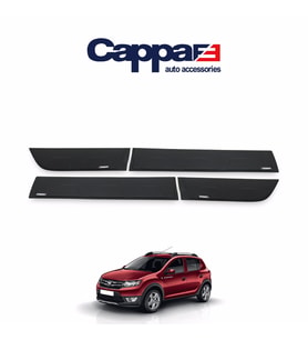 CAPPAFE Dacia Sandero Kapı Koruma Dodik UV Kat. (ABS) 4 Prç 12-20