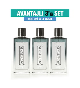 3'Lü Set Alberto Taccini ACROPOLIS Erkek Parfümü - 100 ml