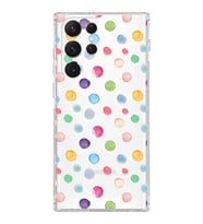 PrintiFy Samsung Galaxy S22 Ultra ile Uyumlu 1mm Slim Fit Water Color 6 Baskılı Şeffaf  Kılıf