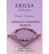 Sertifikalı Terahertz Lepidolit Taşı  Bileklik – Denge, Koruma ve Huzur Veren Doğal Taş (Çok Renkli)