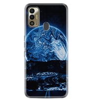 Tecno Spark 7T Kılıf Silikon Desen Özel Seri Mavi Gece 1605