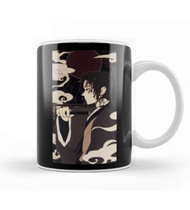 Yoriichi Tsugikuni Vintage Portrait Demon Slayer Kupa Bardak Porselen